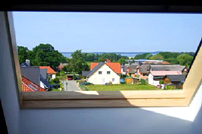 Blick aus dem Fenster einer Ferienwohnung